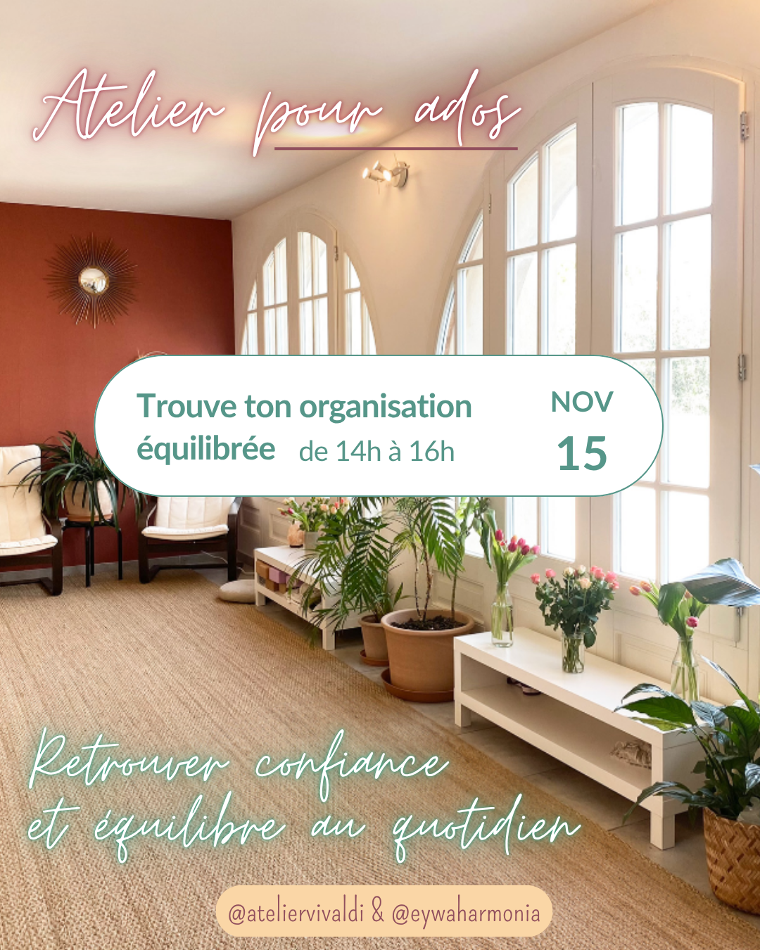 Lire la suite à propos de l’article Atelier pour ados : Trouve ton organisation équilibrée !